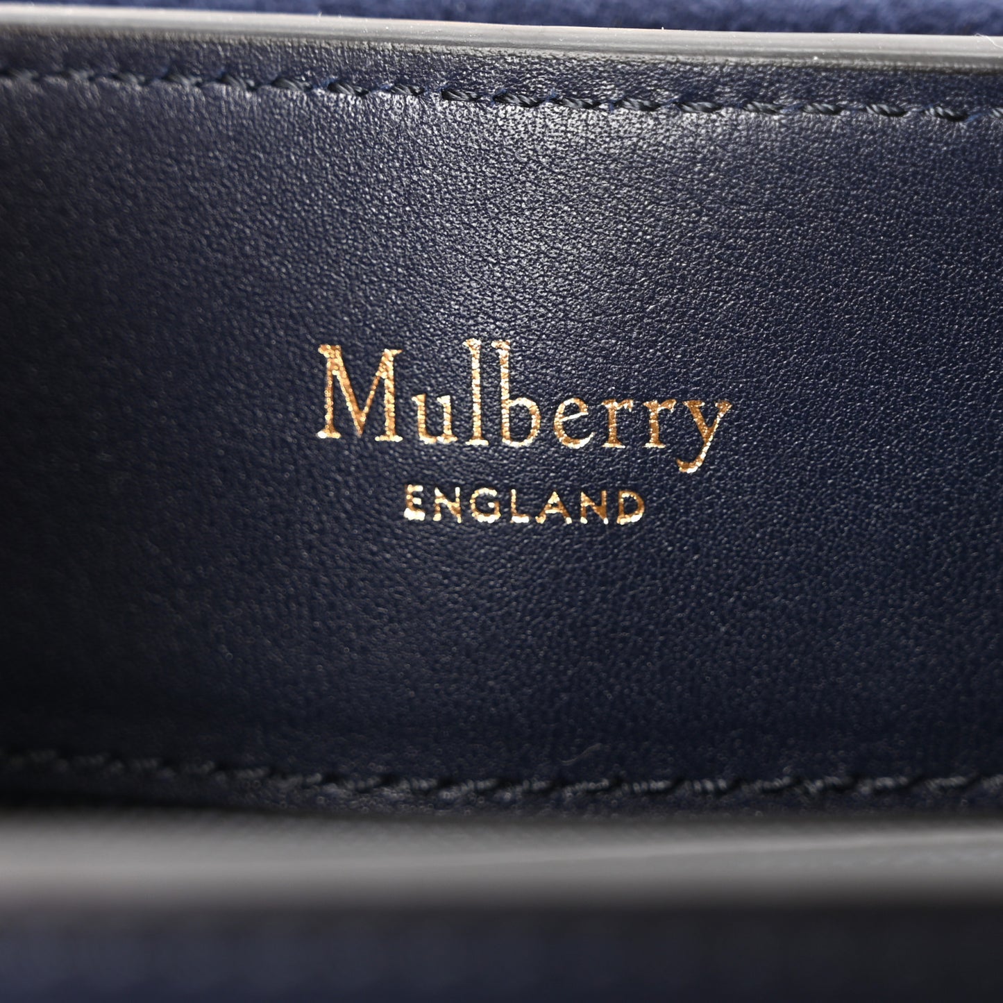 Calfskin Embroidered Small Seaton Navy Red White