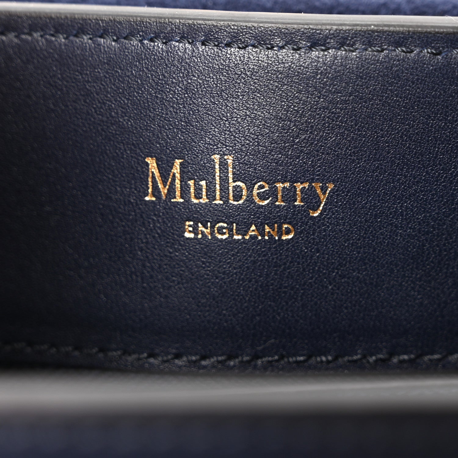 Mulberry Calfskin Embroidered Small Seaton Navy Red White 6 of 9