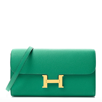 Hermes Epsom Constance Long To Go Wallet Vert Vertigo 1 of 11