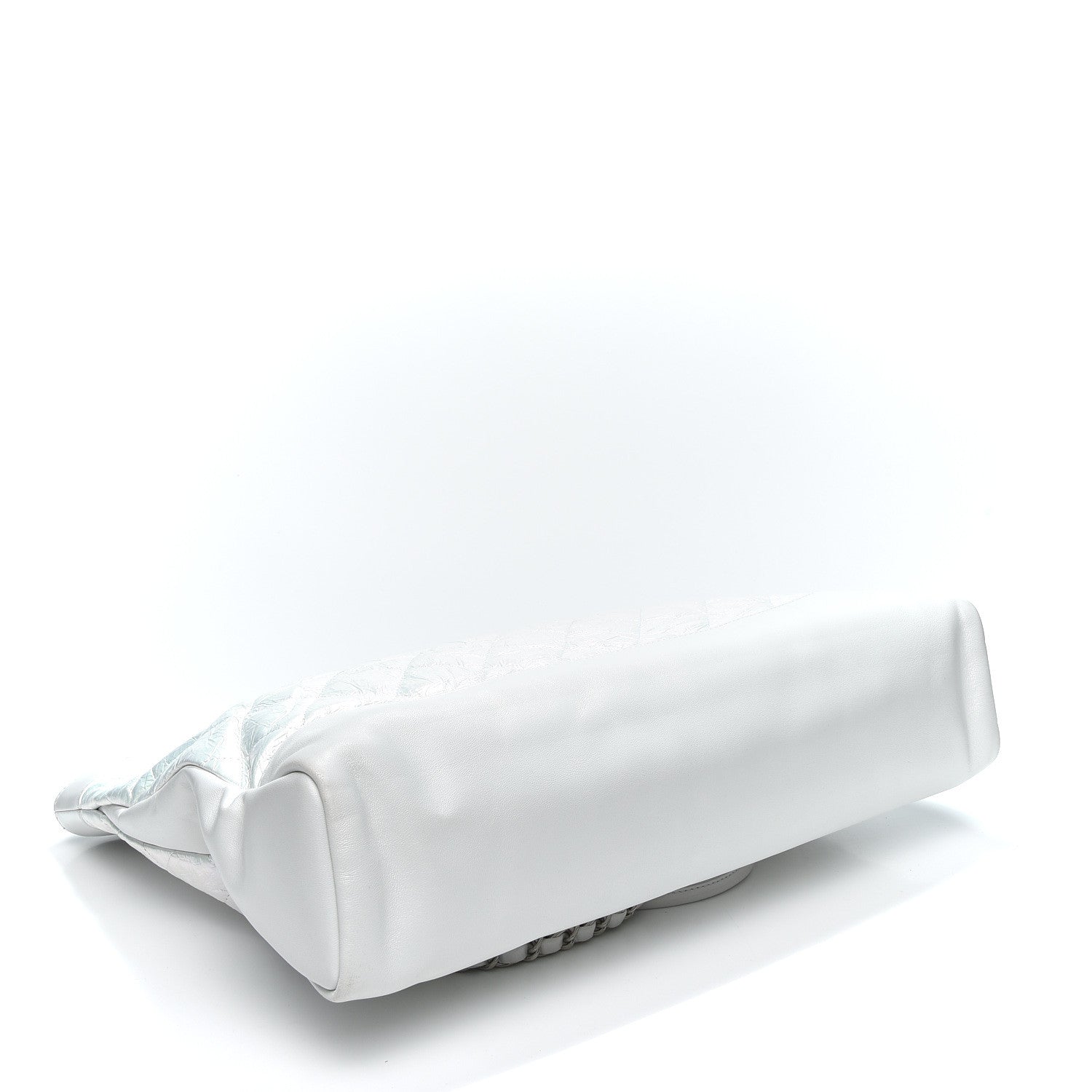 Chanel Crumpled Calfskin Quilted Large 31 Shopping Bag White 3 of 9