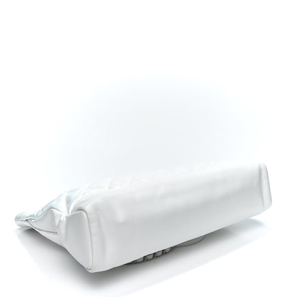 Chanel Crumpled Calfskin Quilted Large 31 Shopping Bag White 3 of 9