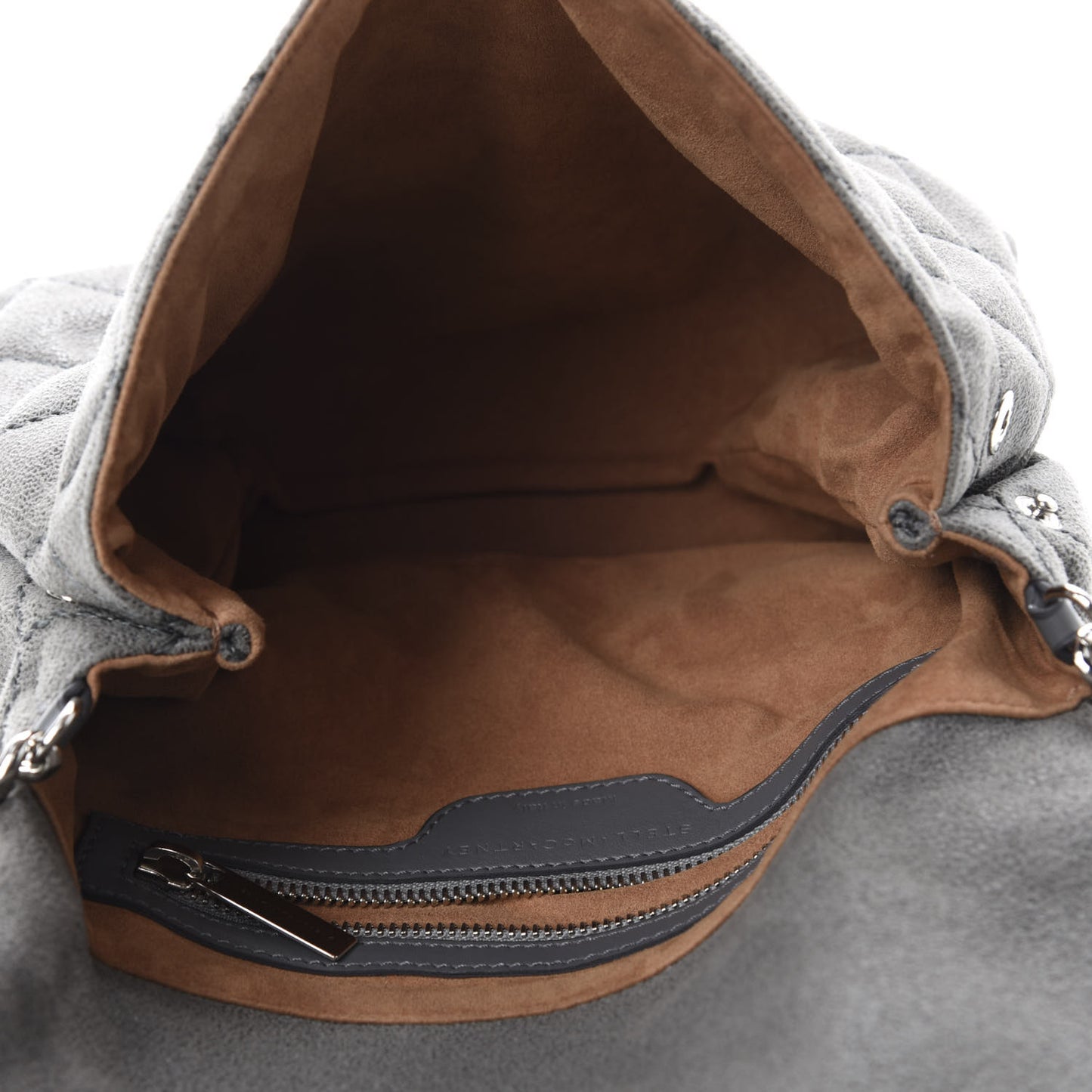 Shaggy Deer Quilted Small Beckett Chain Shoulder Bag Grey