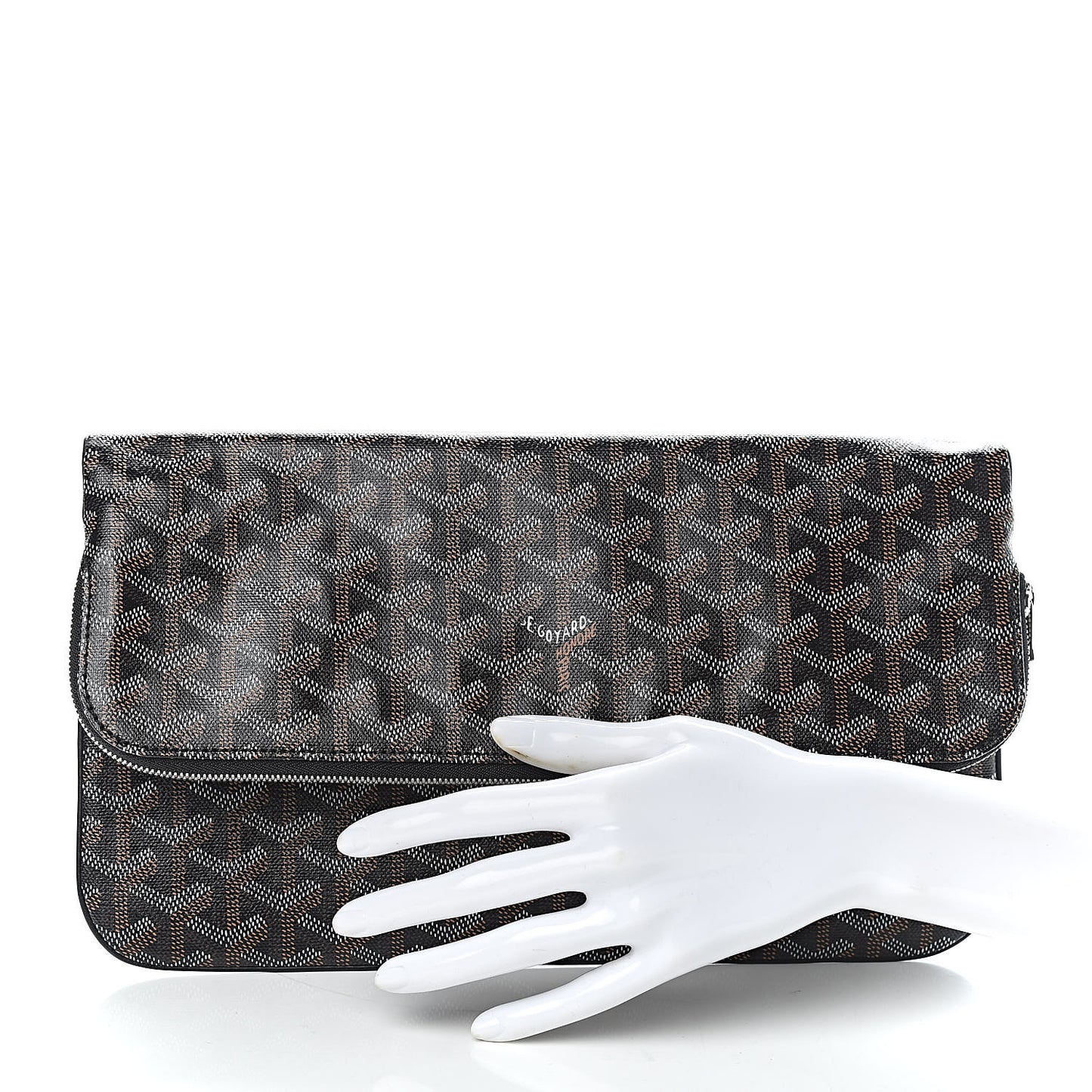 Goyardine Sainte Marie Soft Clutch Black