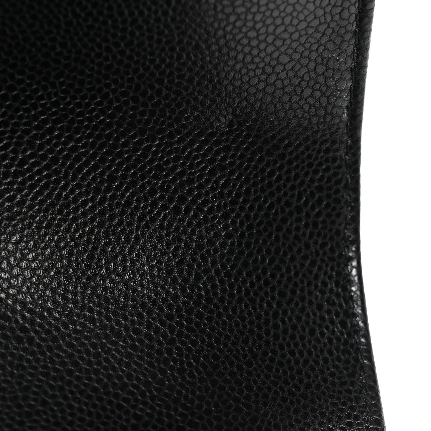 Caviar Quilted Small Messenger Flap Black
