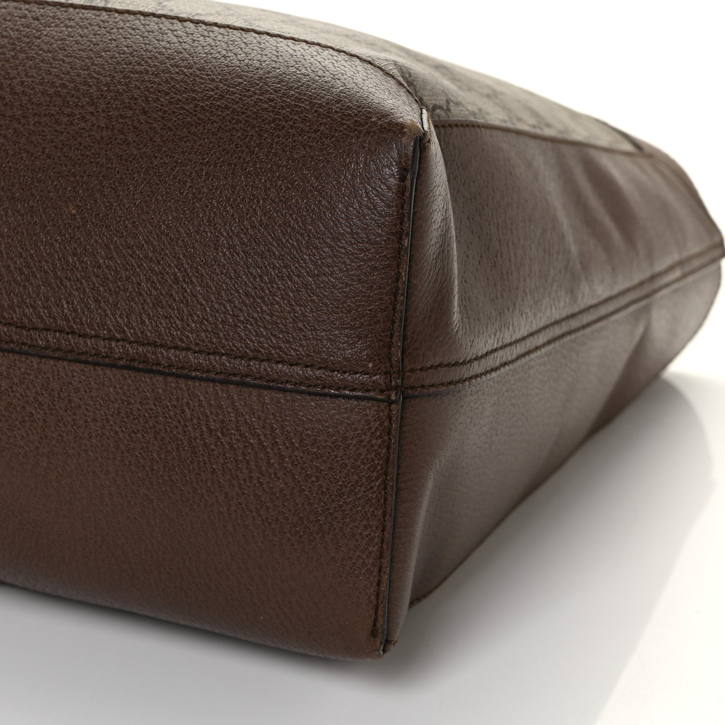 GG Supreme Monogram Web Ophidia Tote Brown