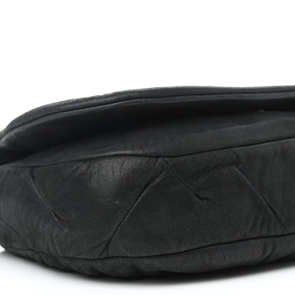 Chanel Iridescent Calfskin Glint Flap Black 9 of 10
