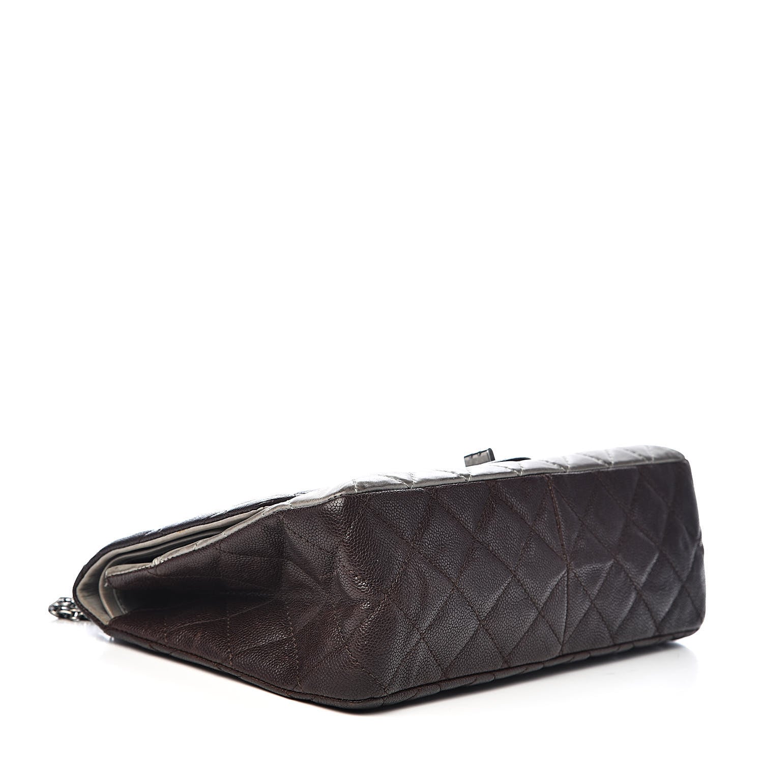 Chanel Caviar Iridescent Calfskin 2.55 Reissue 227 Flap Brown Grey 4 of 20