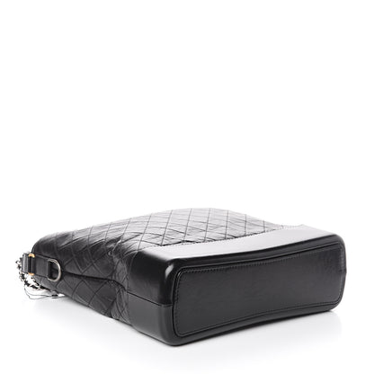 Chanel Aged Calfskin Quilted Maxi Gabrielle Hobo Black 3 of 9