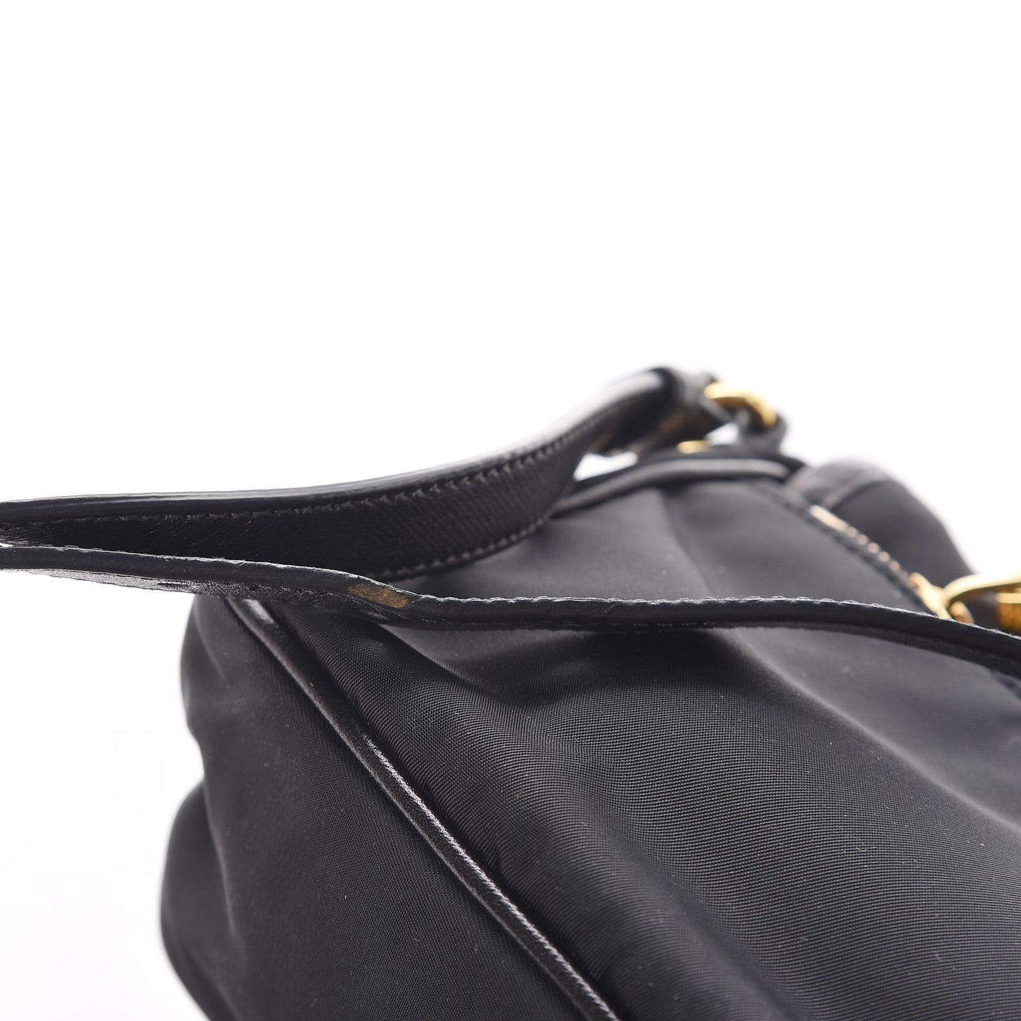Nylon Tessuto Saffiano Crossbody Black