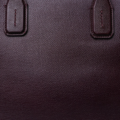 Burberry Derby Calfskin Medium Banner Tote Mahogany Red 8 of 10