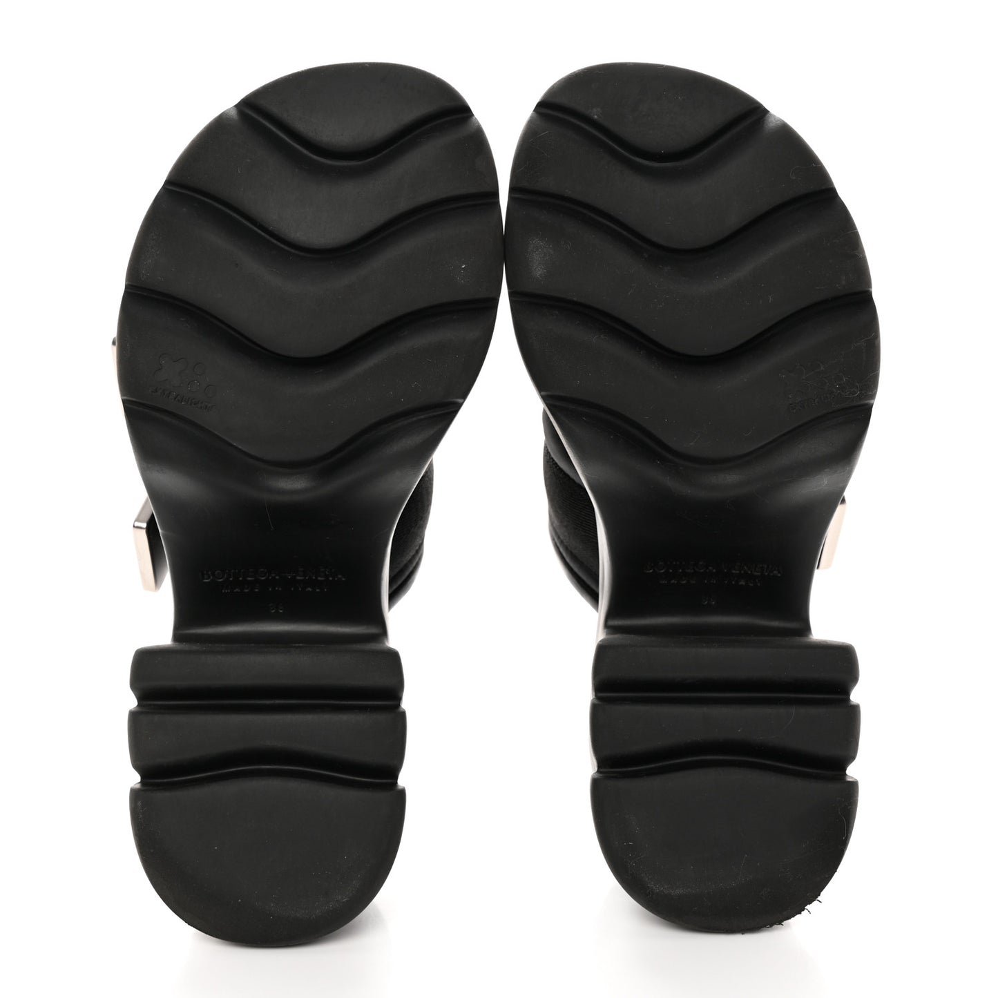 Nappa Flash 80mm Sandals 38 Black