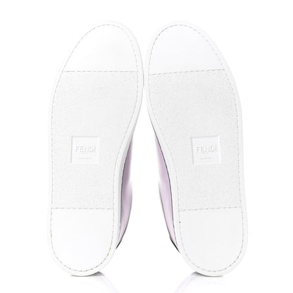 Fendi X JOSHUA VIDES Nappa Rockoclick Slip On Sneakers 38 Pink Xiloph White Black 6 of 11