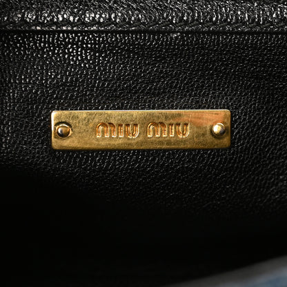 Miu Miu Denim Matelasse Biker Shoulder Bag Avio 6 of 9