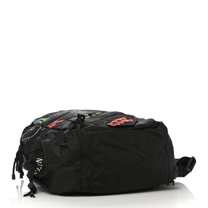 Valentino Garavani Nylon Game Print Backpack Black 4 of 9