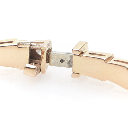 Bulgari 18K Rose Gold Diamond Serpenti Viper Bangle Bracelet M 5 of 6