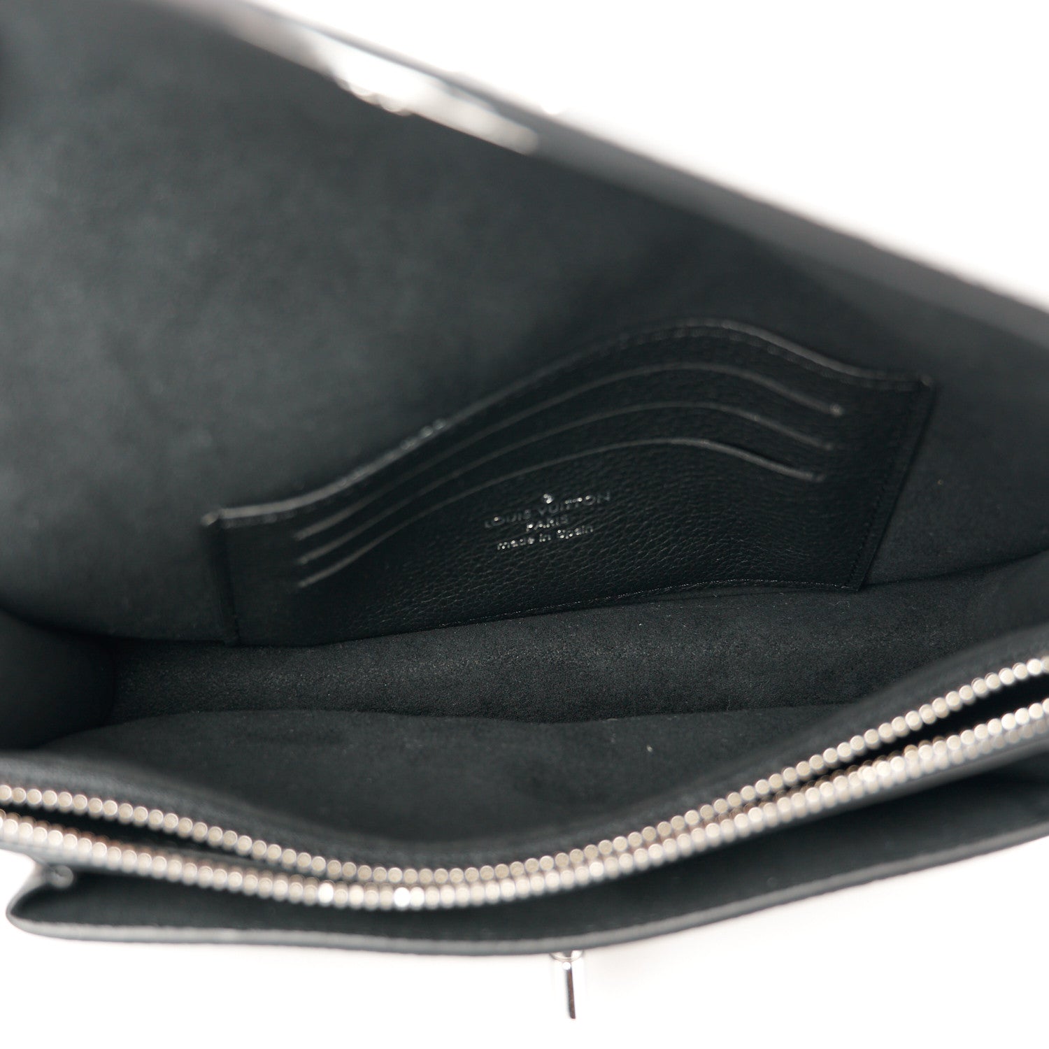Louis Vuitton Soft Calfskin My Lockme Chain Pochette Black 5 of 9