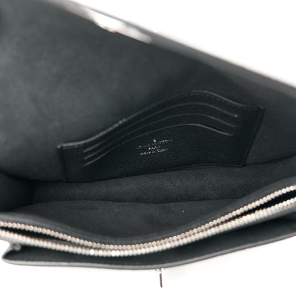 Louis Vuitton Soft Calfskin My Lockme Chain Pochette Black 5 of 9