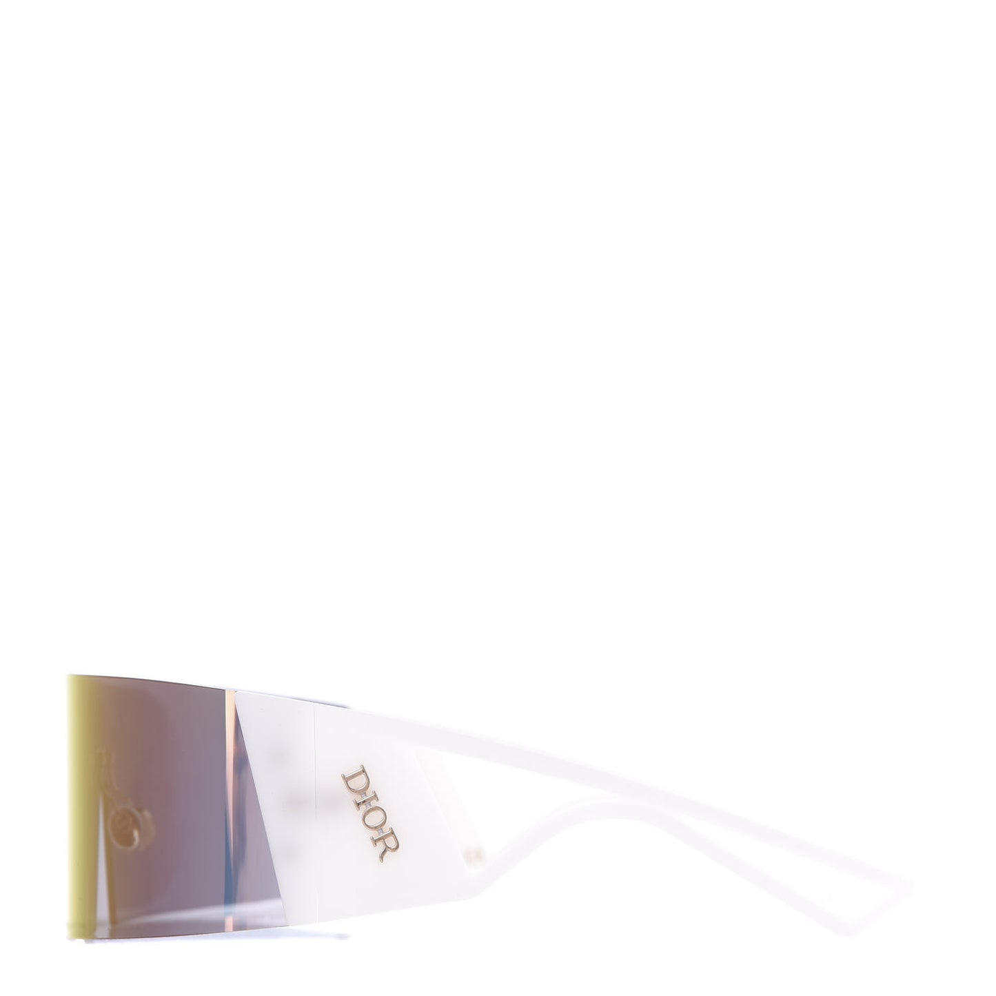 Acetate Mirrored KaleiDiorscopic Sunglasses Multicolor White