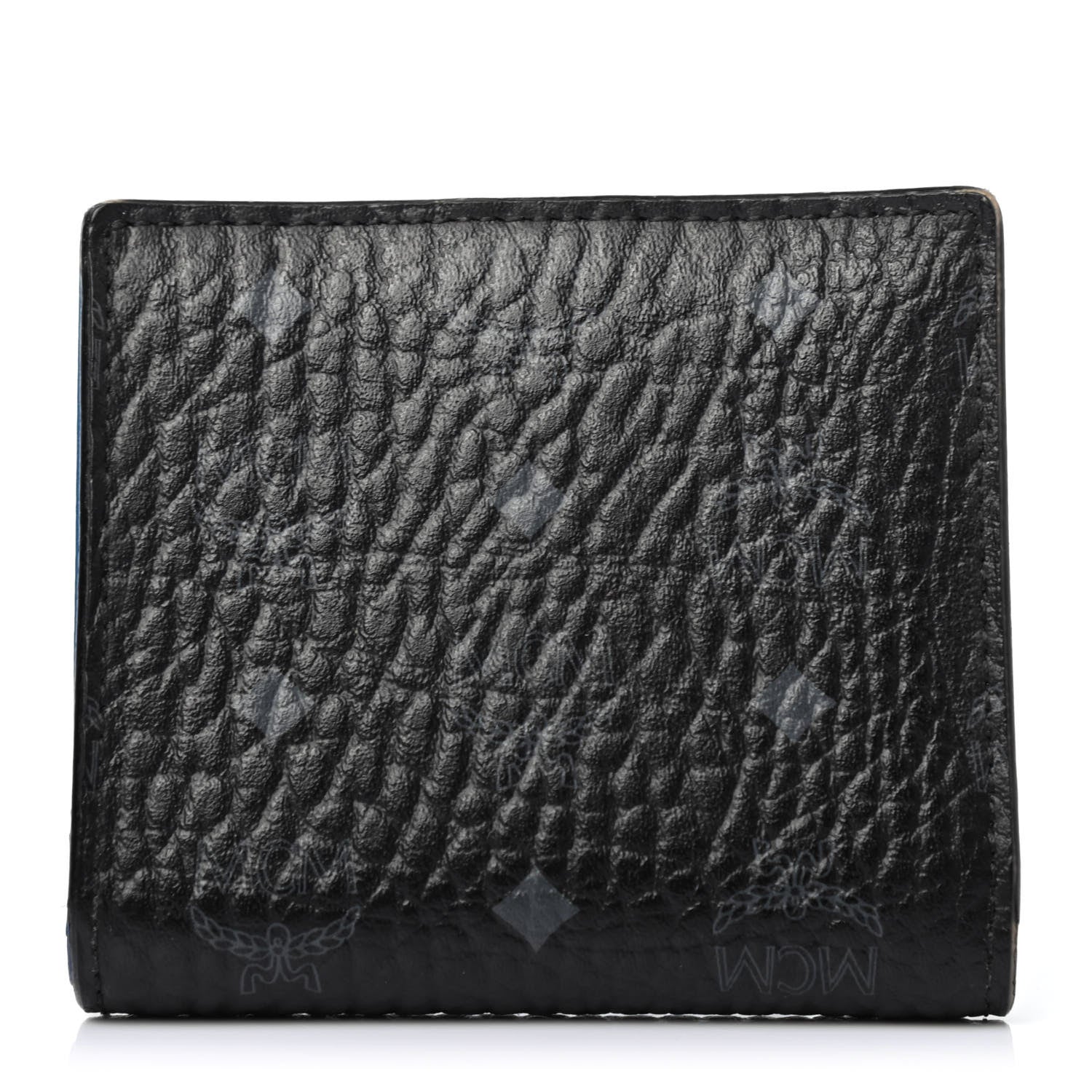 MCM Visetos Klara Bi-Fold Wallet Black Blue 1 of 4