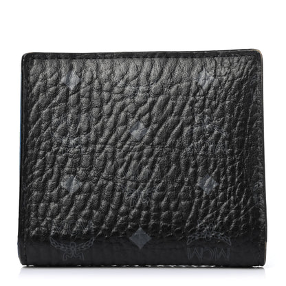 MCM Visetos Klara Bi-Fold Wallet Black Blue 1 of 4
