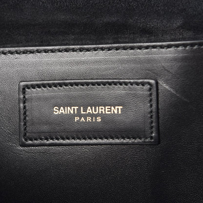 Saint Laurent Calfskin Classic Monogram Cassandre Clutch Black 7 of 9