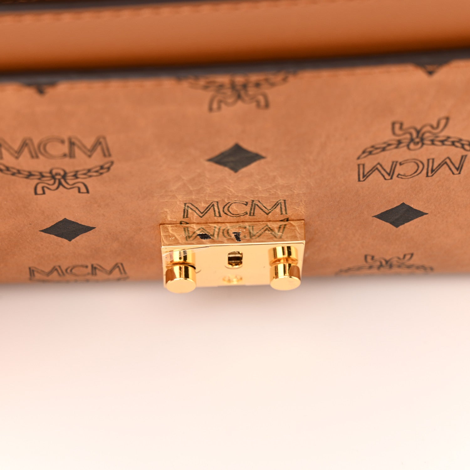 MCM Visetos Monogram Tracy Crossbody Cognac 12 of 12