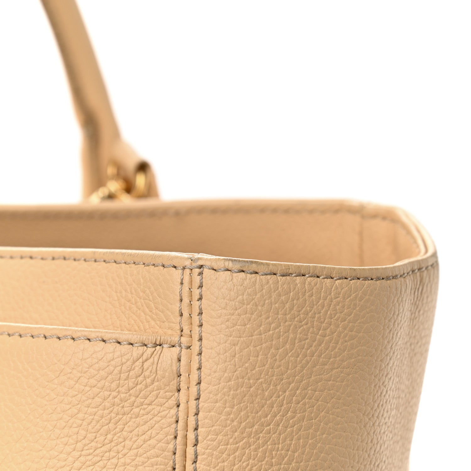 Chanel Calfskin Cerf Executive Shopper Tote Beige 20 of 23