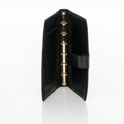 Louis Vuitton Epi Small Ring Agenda Cover Black 5 of 7