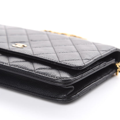 Chanel Caviar Quilted Wallet On Chain WOC Black 10 of 16