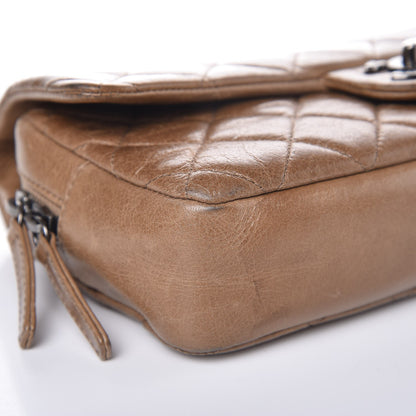 Chanel Glazed Calfskin Medium Duo Flap Brown 8 of 11