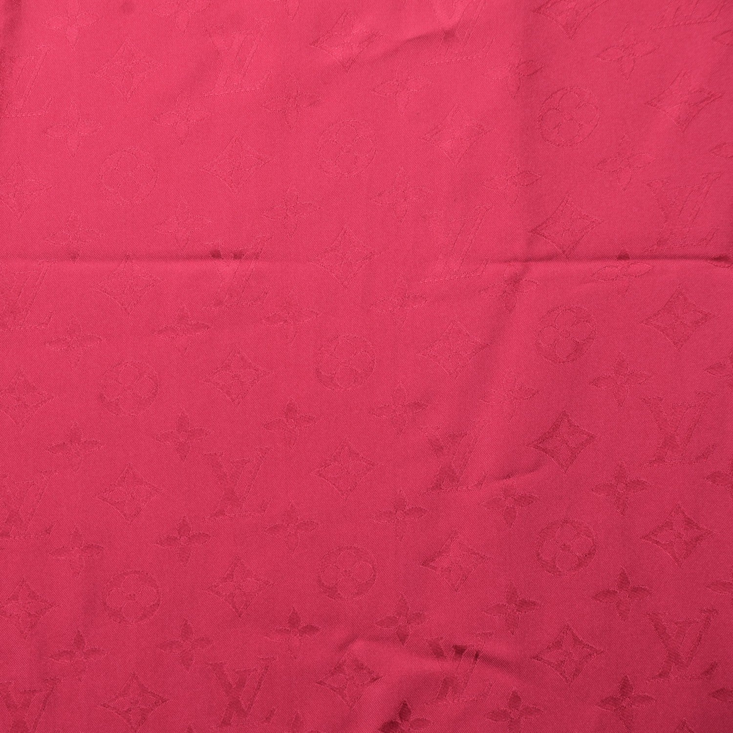Louis Vuitton Silk Monogram Butterfly Square Shawl Fuchsia 1 of 6