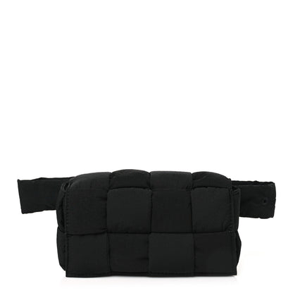 Bottega Veneta Nylon Intrecciato Padded Tech Mini Cassette Belt Bag Black 1 of 10