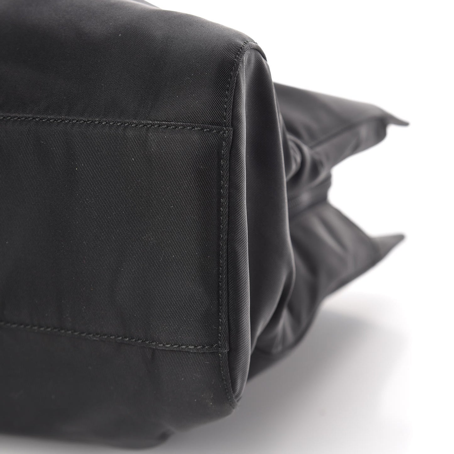 Tessuto Nylon Shopping Tote Black
