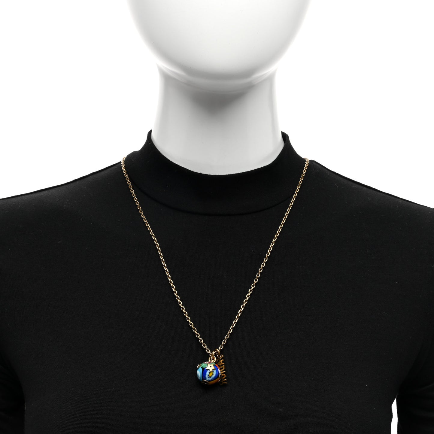 Metal J'adior D-Murrine Necklace Aged Gold Multicolor