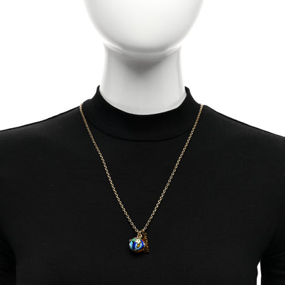 Christian Dior Metal J'adior D-Murrine Necklace Aged Gold Multicolor 2 of 4