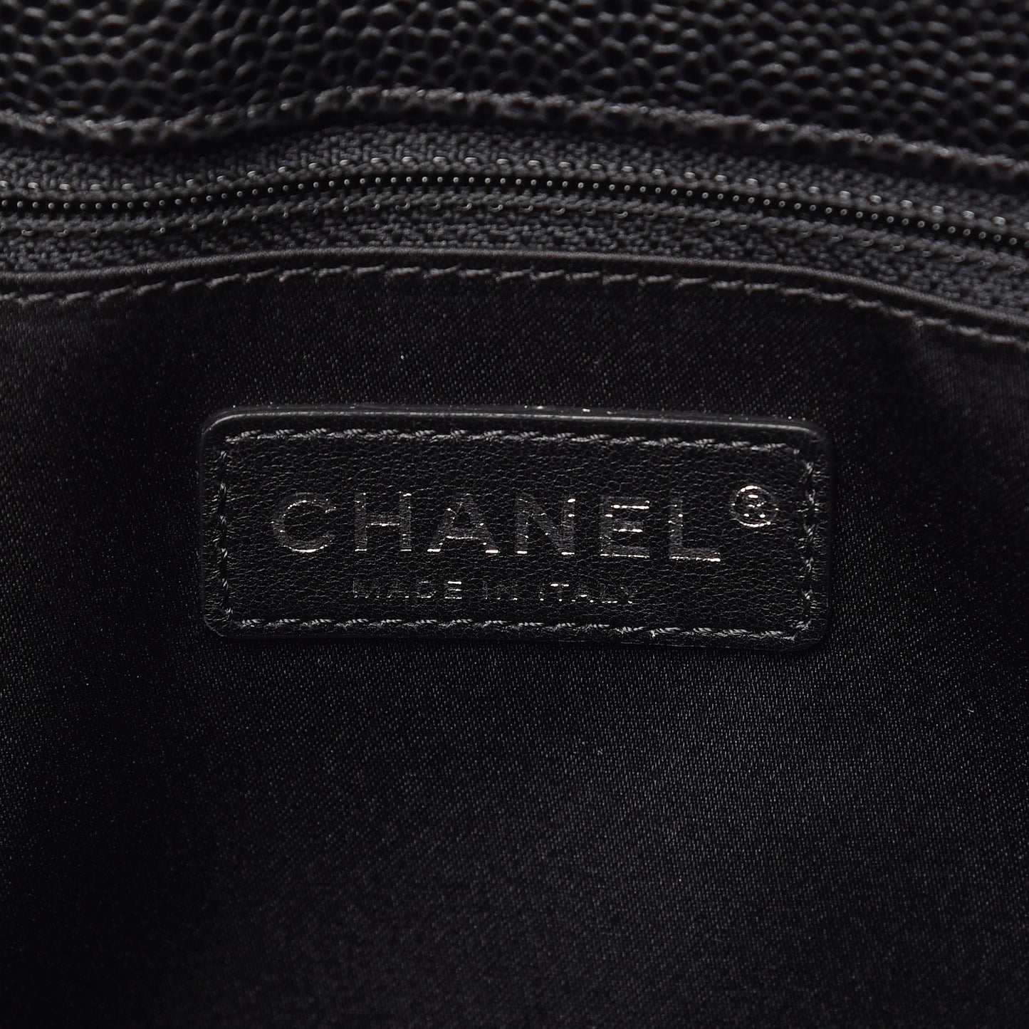 Caviar Quilted Grand Shopping Tote GST Black