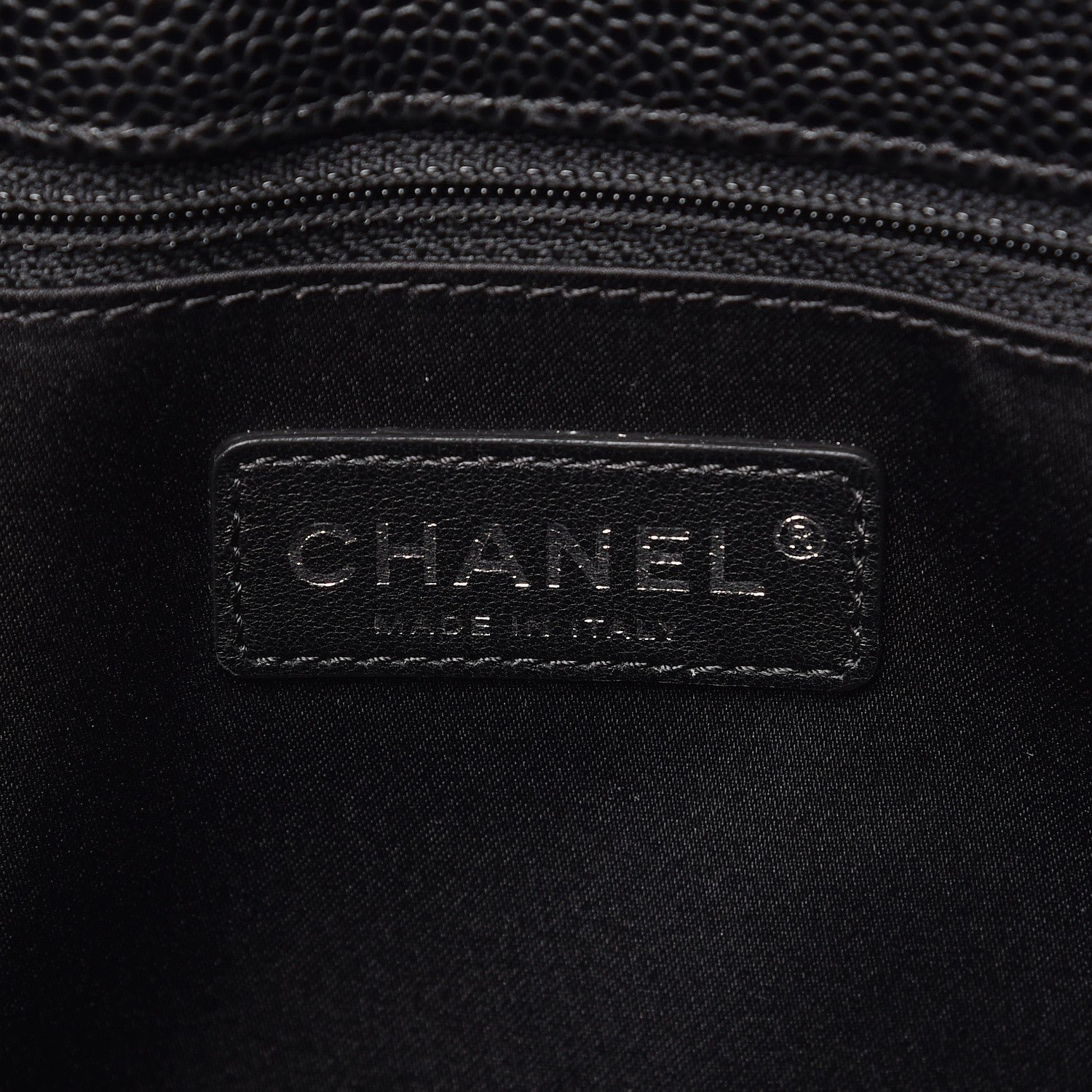 Chanel Caviar Quilted Grand Shopping Tote GST Black 6 of 8
