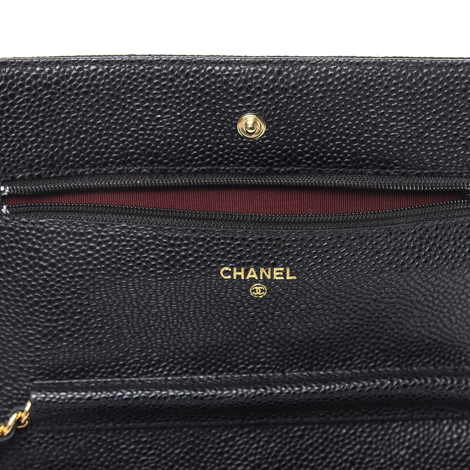 Chanel Caviar Quilted Wallet On Chain WOC Black 12 of 12