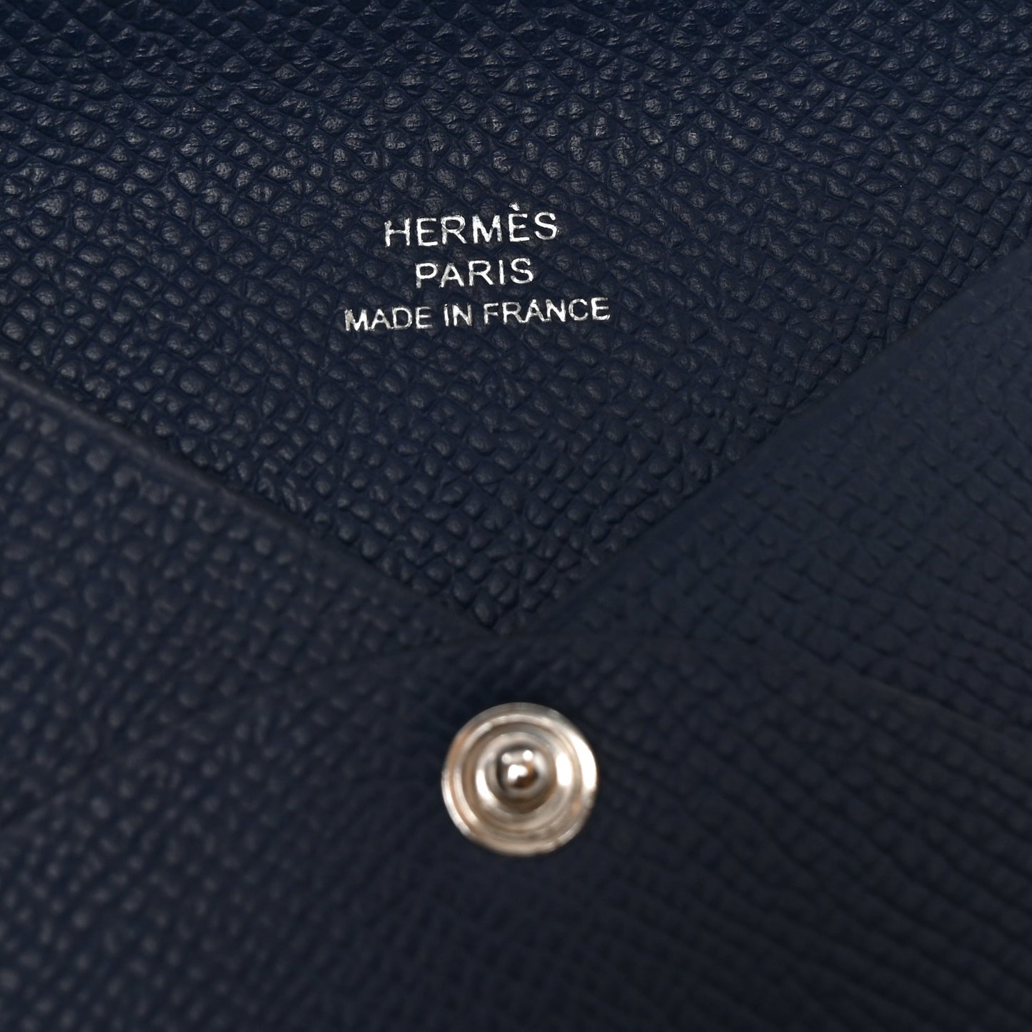 Epsom Calvi Card Case Bleu Tie