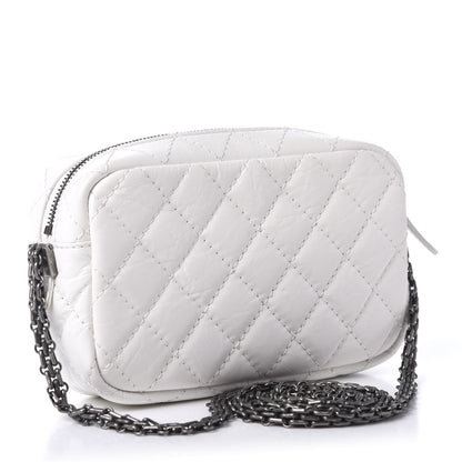 Chanel Aged Calfskin Quilted Mini Reissue Camera Case White 3 of 10