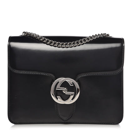 Gucci Shade Lux Calfskin Small Interlocking G Shoulder Bag Black 1 of 11