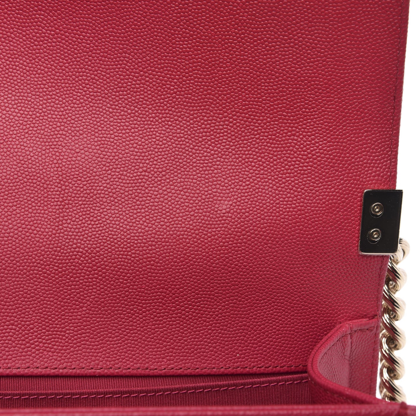 Caviar Quilted Medium Boy Flap Dark Pink