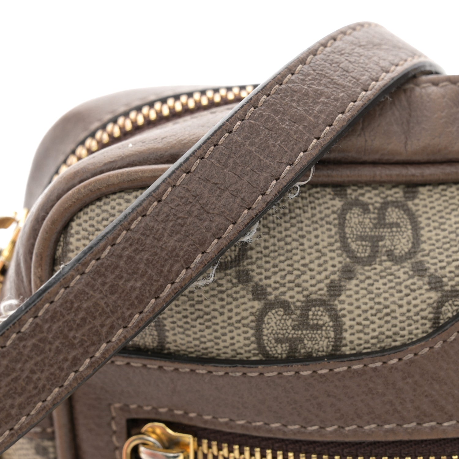 Gucci GG Supreme Monogram Web Mini Ophidia Shoulder Bag Brown 15 of 19