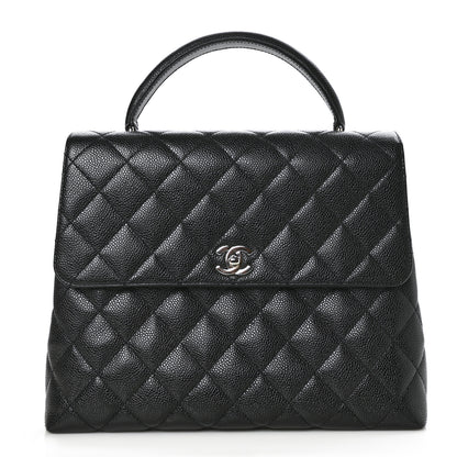 Chanel Caviar Quilted Jumbo Kelly Flap Black 1 of 9