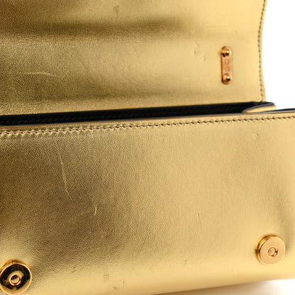 Dolce & Gabbana Metallic Calfskin DG Girls Shoulder Bag Gold 9 of 9
