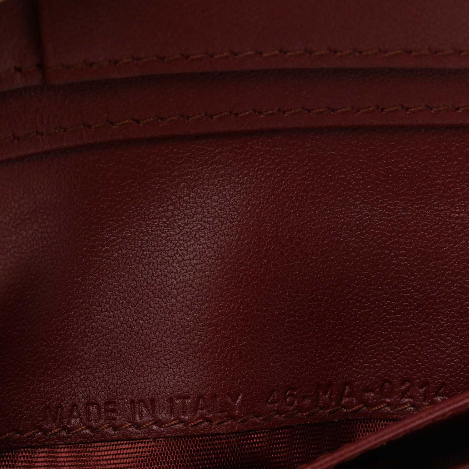 Christian Dior Grained Calfskin Supple Cannage Caro Dahlia Wallet Red 7 of 7