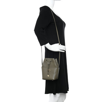 Salvatore Ferragamo Grained Calfskin Mini Gancino Bucket Bag Green 2 of 9