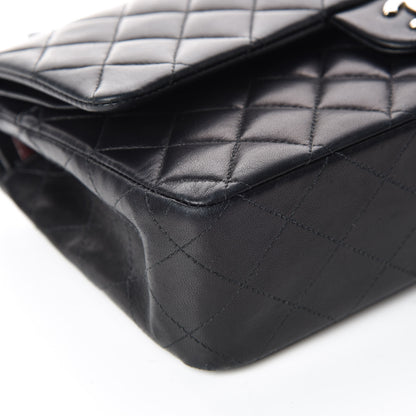 Chanel Lambskin Quilted Medium Double Flap Black 13 of 16