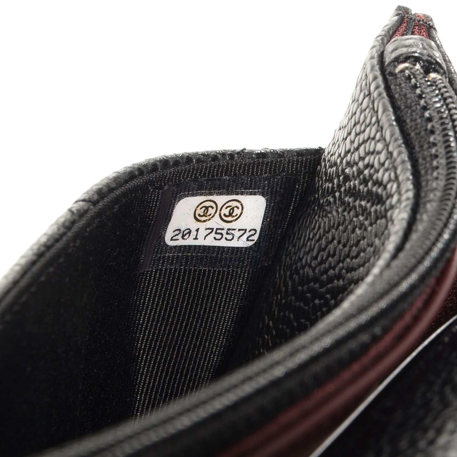 Chanel Caviar Wallet on Chain WOC Black 8 of 9