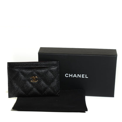 Chanel Caviar Quilted Card Holder Black 4 of 8